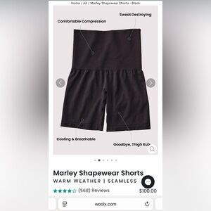 Woolx Marley High-Waist Shapewear Shorts